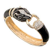 Armband “Golden Black Zirconia Panther”