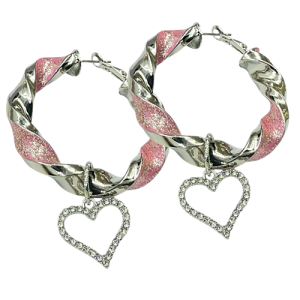 Silver Twist Pink Mix 5 cm.